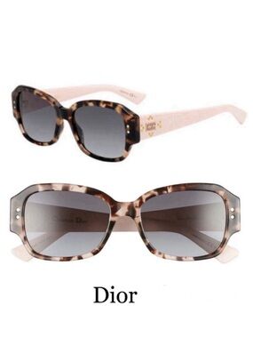 CHRISTIAN DIOR Ladydiorstuds-5 Havana w Blush Pink Frames Prescription Glasses